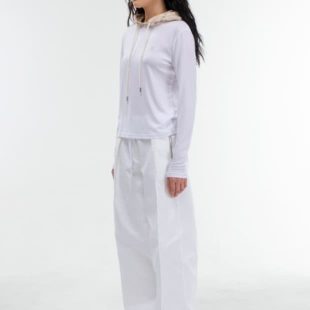 김미더영 니트 후드