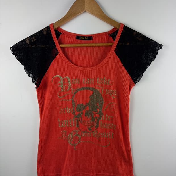 JPN 펑크 락 레이스 고딕 슬리브1757