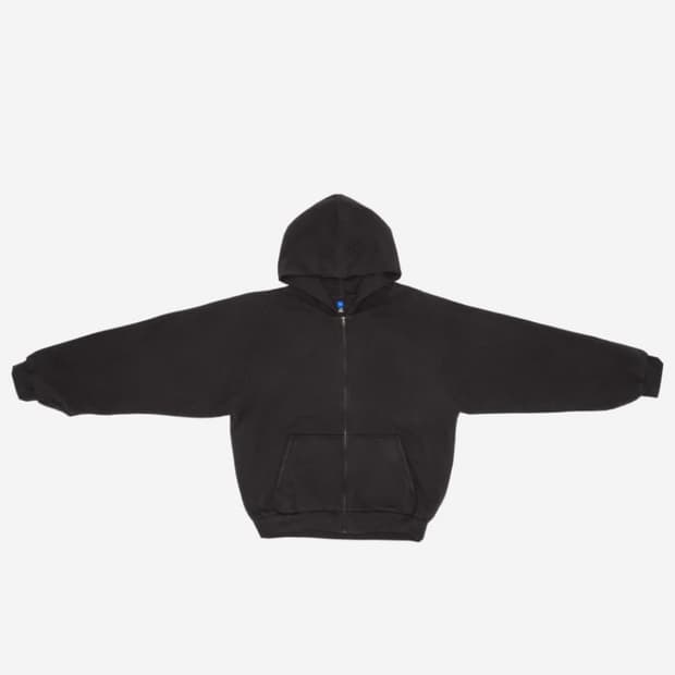 YZY GAP 후드 집업 블랙