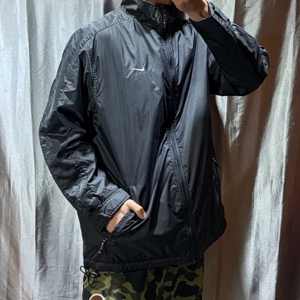 M 나이키 NiKE 빅로고 스우시 패디드 나일론 자켓