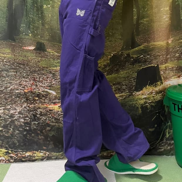 니들스 스미스 퍼플 빠삐용 카펜더 팬츠