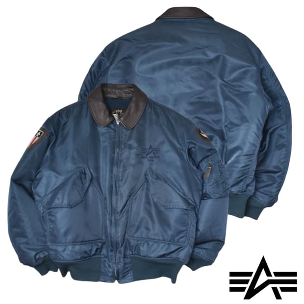 90S 알파인더스트리 CW-45P 항공점퍼 플라이트 자켓 L N0725