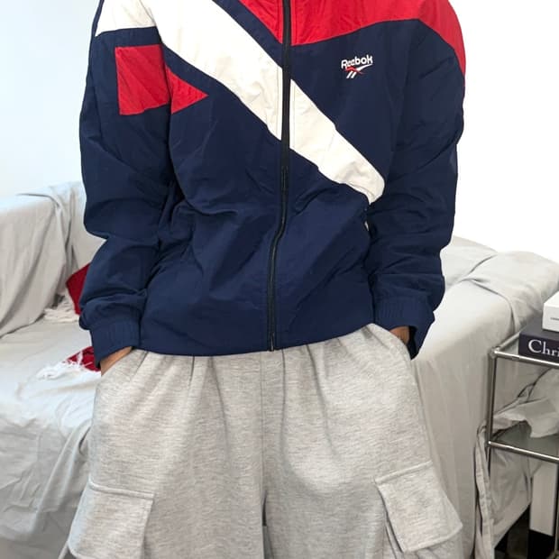 리복 클래식 90s 아카이브 LF 벡터 트랙탑 바람막이 XL