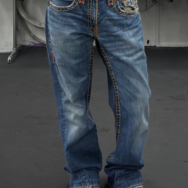 트루릴리전 슈퍼 티 데님팬츠