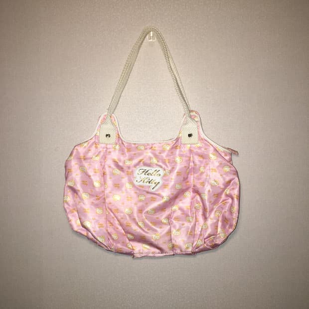 빈티지 헬로키티 핑크 토트백 가방