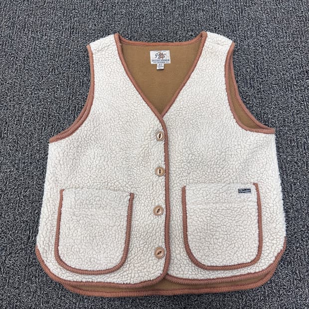 골든베어 USA 여성 셰르파 털 조끼 S