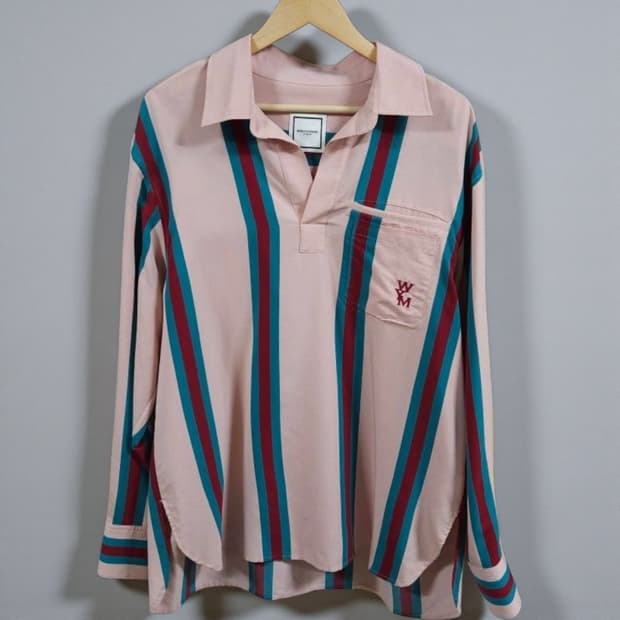 48)WOOYOUNGMI 우영미 스트라이프20ss 오버핏 셔츠