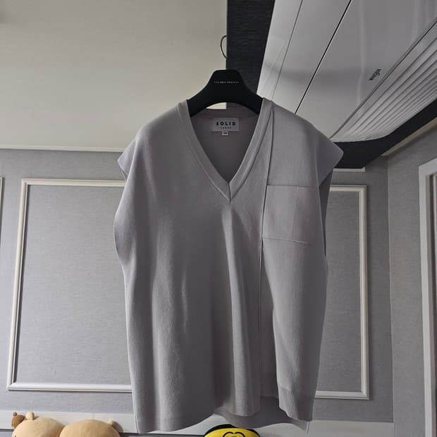 [거의 새것] 솔리드옴므 니트 베스트 조끼 46