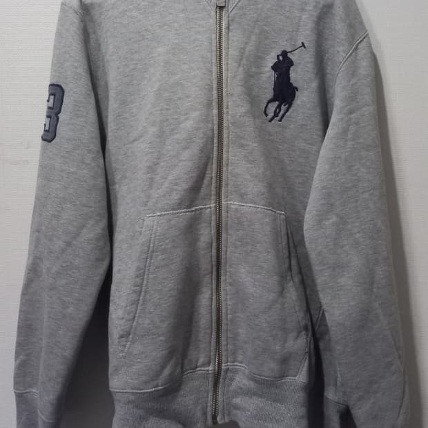 폴로 POLO 빅포니 그레이 후드집업 100/L
