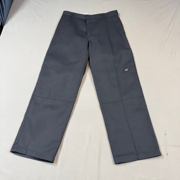 36inch) 디키즈 더블니 루즈핏 차콜 그레이 면바지 치노팬츠