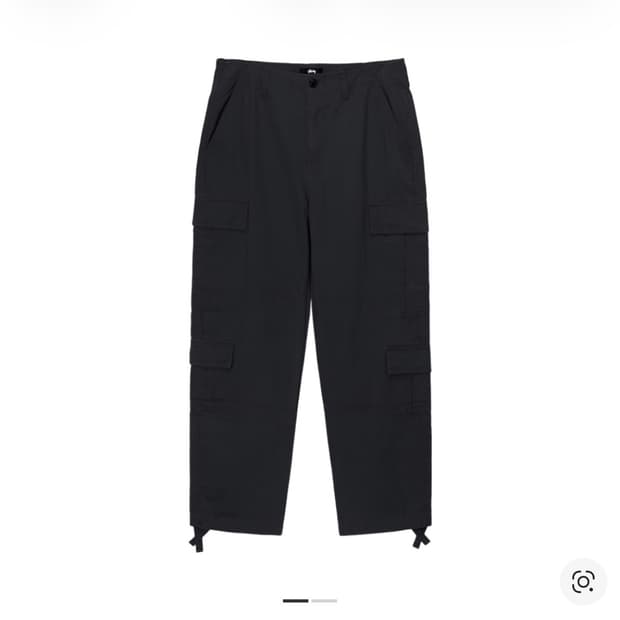 [30] 스투시 립스탑 서플러스 카고 팬츠 블랙