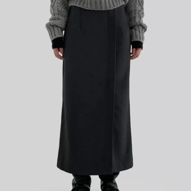 어텀 울트임스커트 차콜