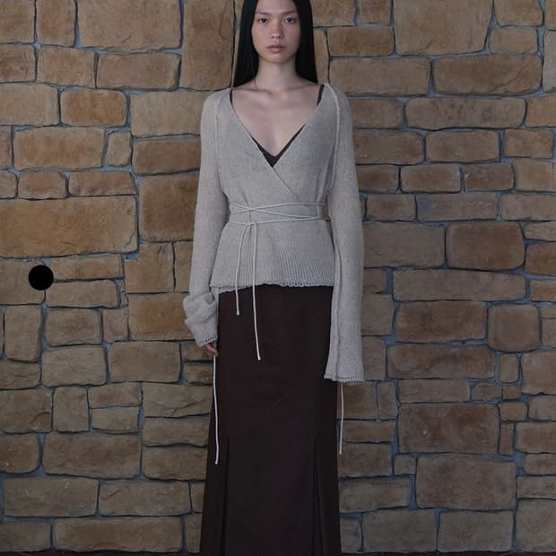 Verso 베르소 Reversible Linen Mohair Cardig