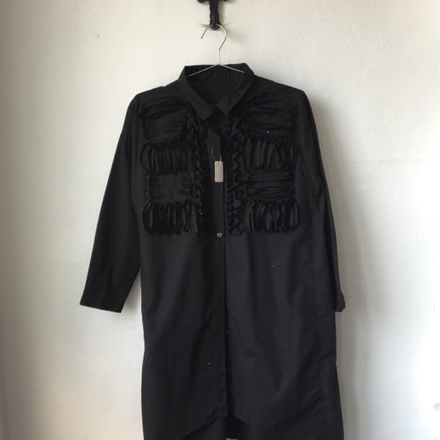 Point shirt onepiece