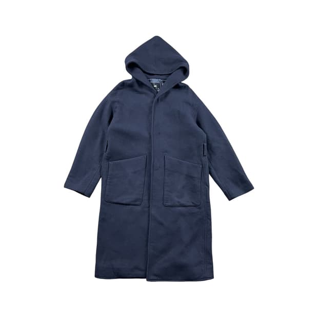 HARE 다크 네이비 후드 코트 