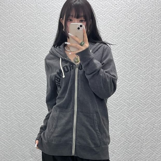 아베크롬비 올드스쿨 스트릿 캐주얼 오버핏 후드집업 M C10753