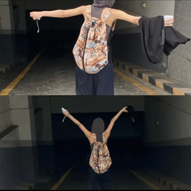 낫뉴 pattern duffle bag horse