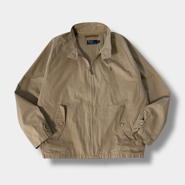 폴로 랄프로렌 오버핏 코튼 바라쿠타 베이지 헤링턴 자켓