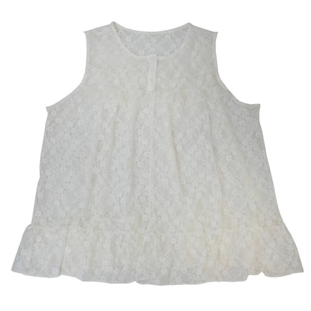 페이즈드 FAZED lace ruffle flare shirts