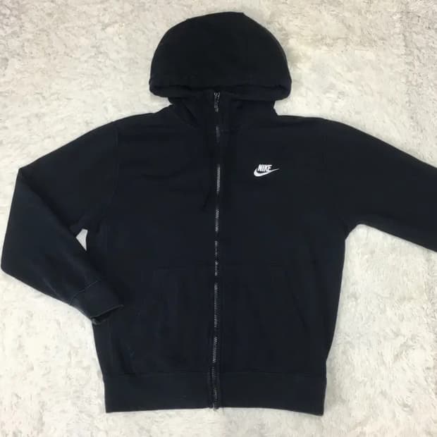나이키 후드집업 블랙 s