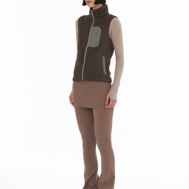 웰빙익스프레스 Fleece Vest Brown L