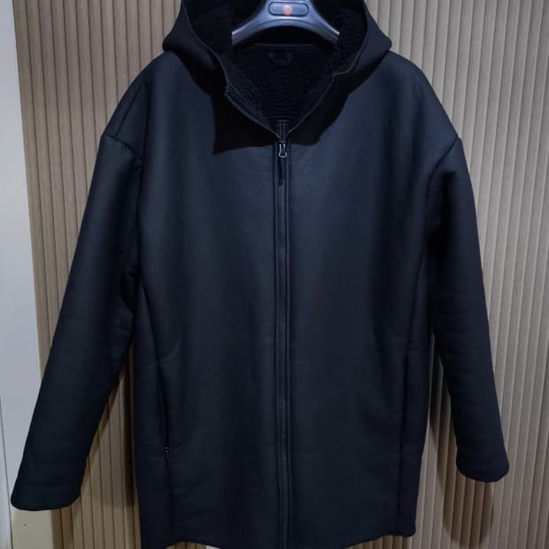 95 L 노스페이스 후드 무스탕