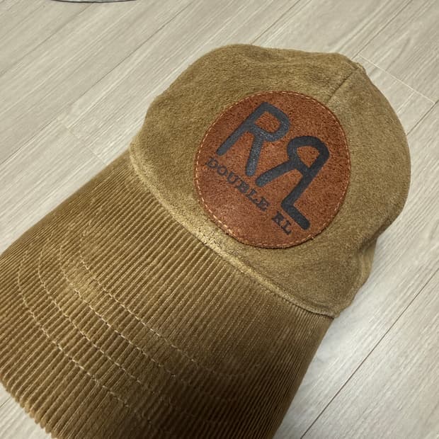 rrl 더블알엘 랜치로고 스웨이드 볼캡