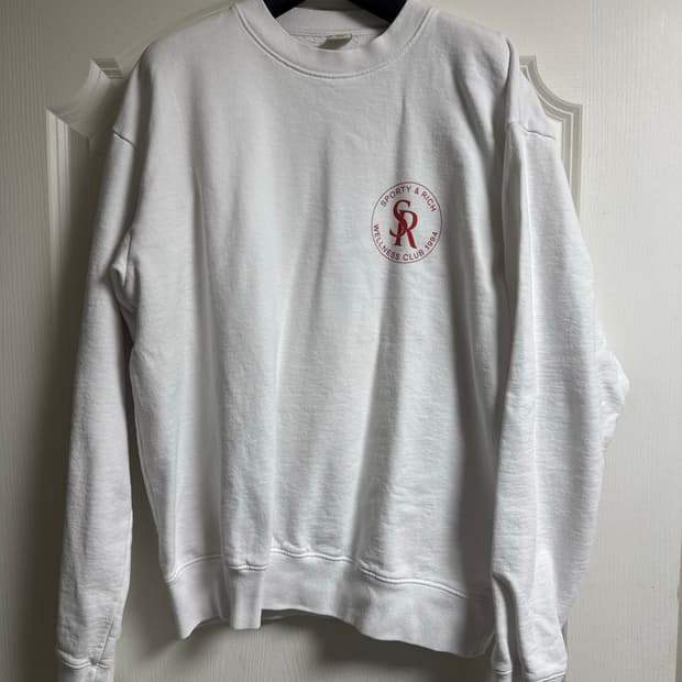 스포티앤리치 기모맨투맨 화이트 s