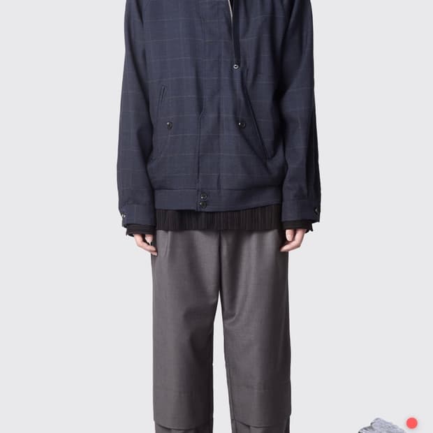 Hatchingroom non collar jacket wool