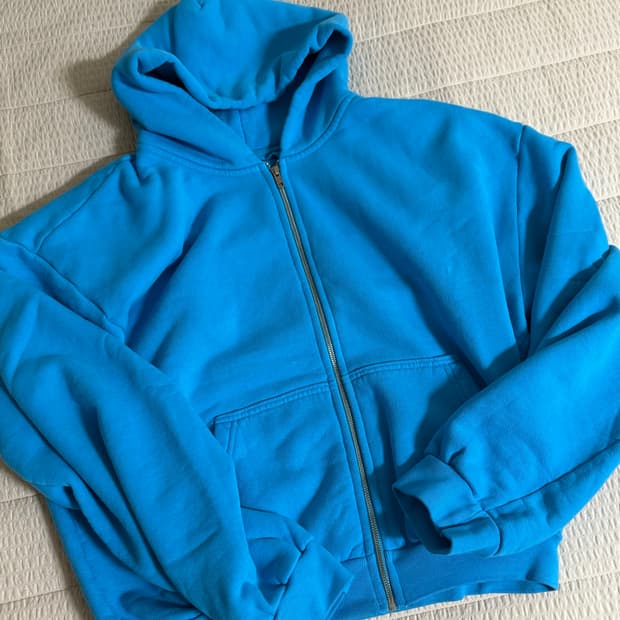Skylrk zip Hoodie blue M