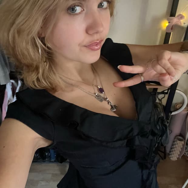 M 이탈리아 빈티지 갸루 블라우스