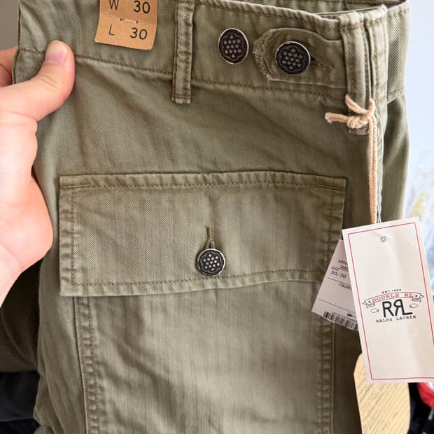 더블알엘 RRL 헤링본 필드팬츠 30/30 새상품