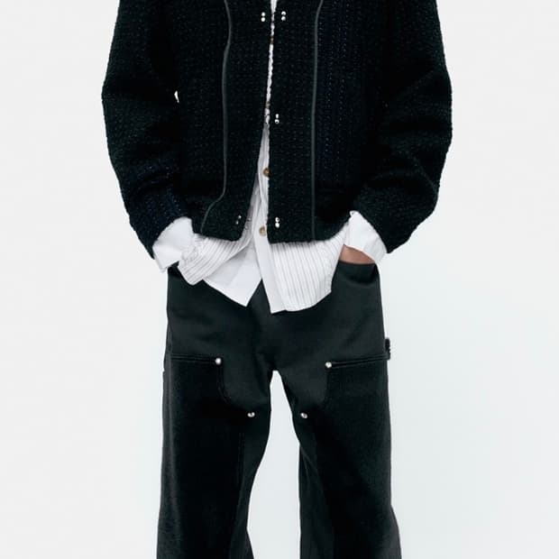 앤더슨벨 포니 헤어 레더 카펜터 진