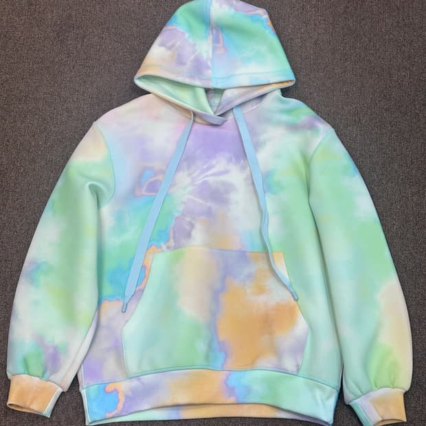 한섬 타임 타이-다이 네오프렌 오버핏 후드