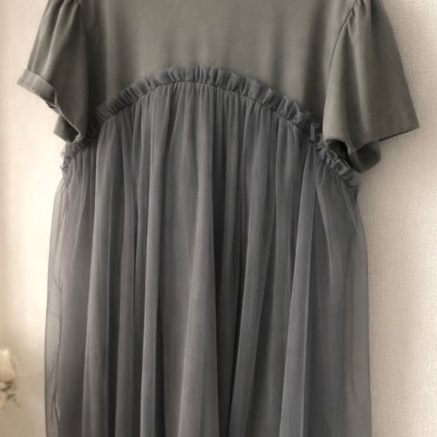 레이스 반팔 원피스