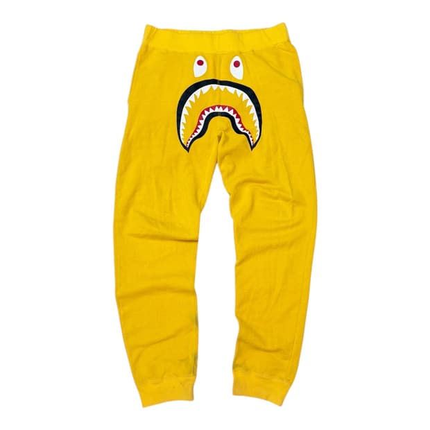 희귀컬러) 베이프 샤크 스웻팬츠 옐로우