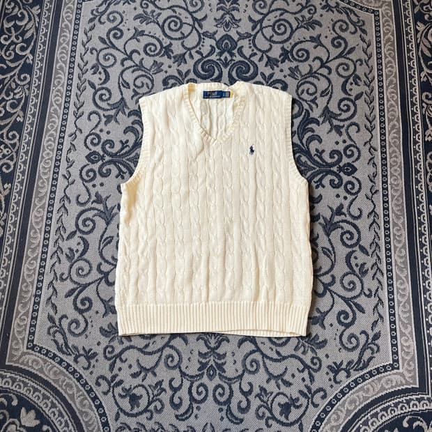 L 폴로 니트 조끼/W2430