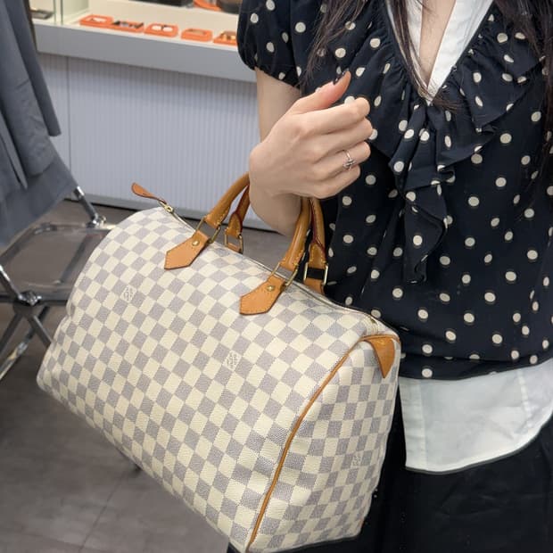 루이비통 다미에 아주르 스피디 35