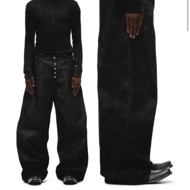 No faith studios loose fit raw denim