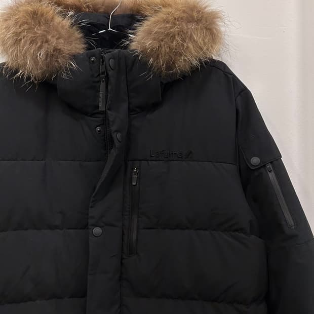 라푸마 덕다운 너구리털 후드 패딩 자켓