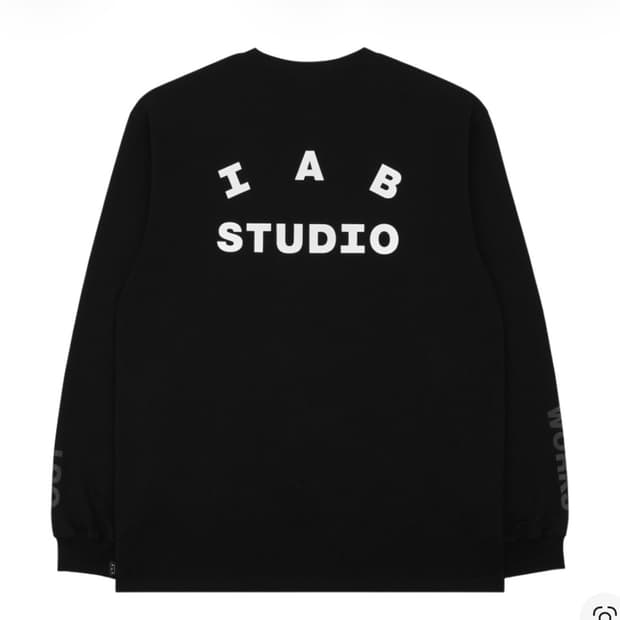 (새상품 L) 아이앱 스튜디오 롱슬리브 블랙