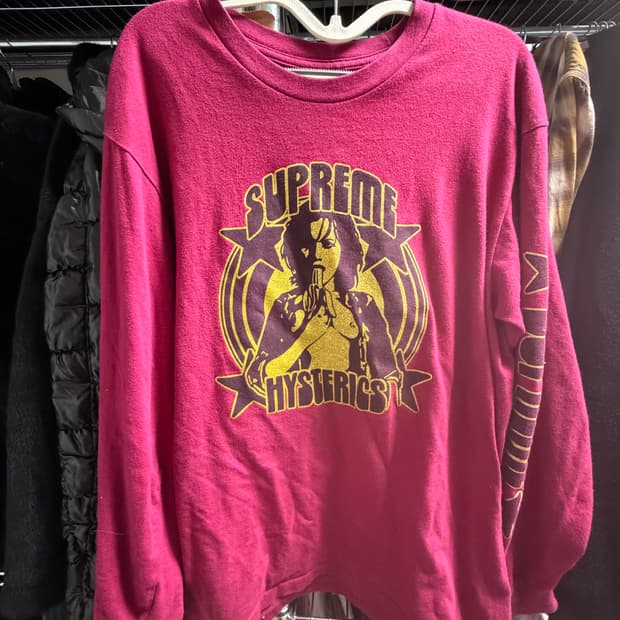히스테릭글래머X슈프림 롱슬리브
