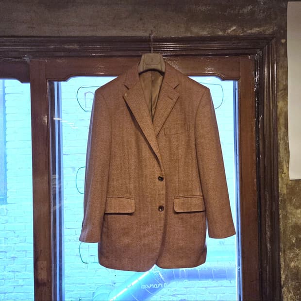 아쿠아스큐텀 브리티시커팅 트위드자켓 