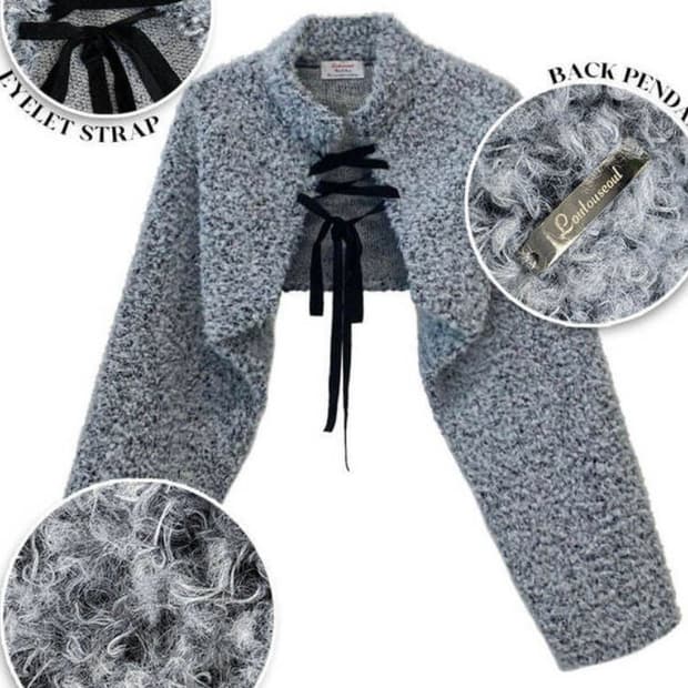 [새상품] 루루서울 허그 퍼 볼레로 블랙