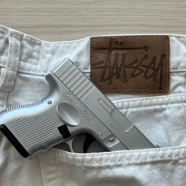 stussy 스투시 빅올진 Big Ol’ 화이트 데님 30