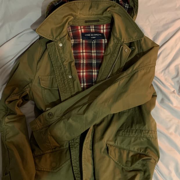 꼼데가르송 옴므 밀리터리 파카 야상
