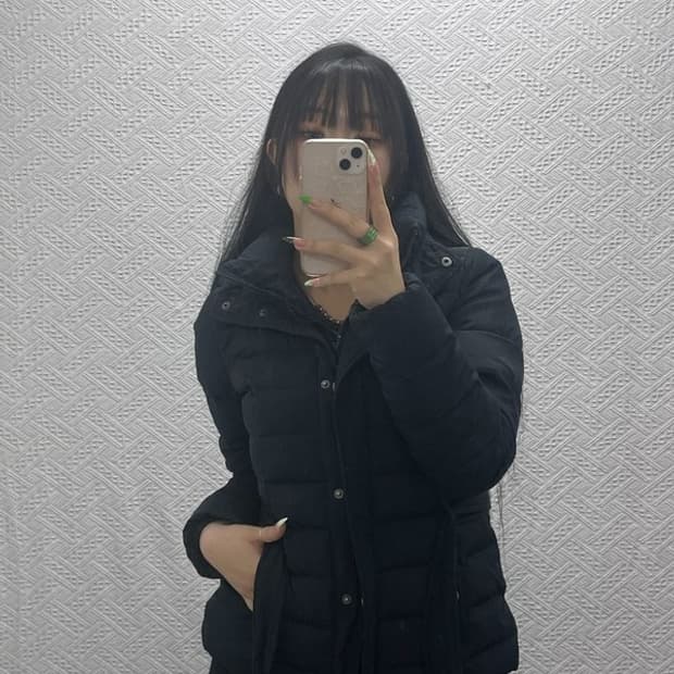 아베크롬비 올드스쿨 빈티지 여리 슬림핏 벨티드 패딩 M C08898