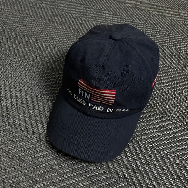 MILIITAGE 패치워크 성조기 빅로고 볼캡 y 4886