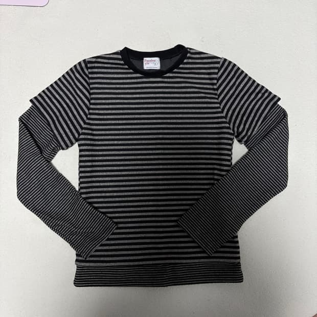 빈티지 스트라이프 롱 슬리브