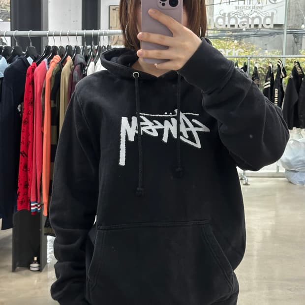 스투시 스탁 빅로고 후드티